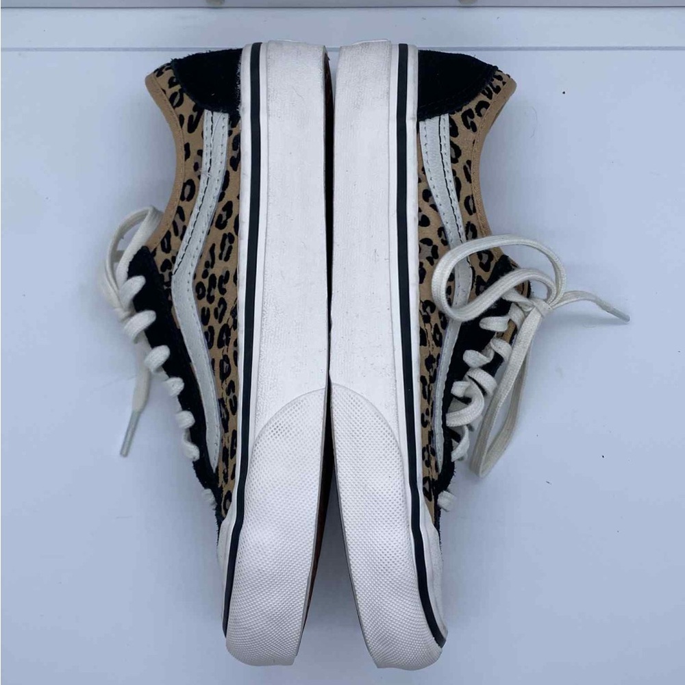 Vans Leopard Print Unisex Lace-Up Sneakers Size Women’s 5 / Men’s 3.5 - Picture 5 of 9